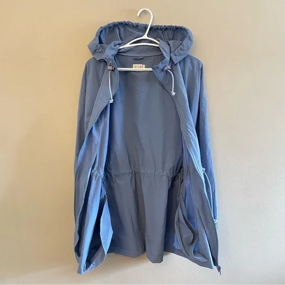 Vintage “Exclusiv” Light Blue Nylon Jacket w Toggle Cinched Waist **Like New - Picture 9 of 15